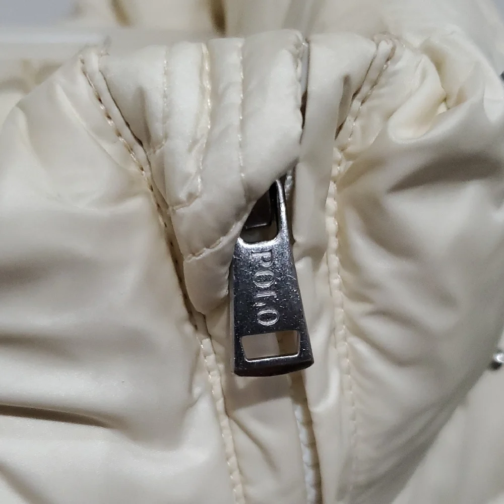 Polo by Ralph Lauren Kids Off-White Puffer Jacket Size M